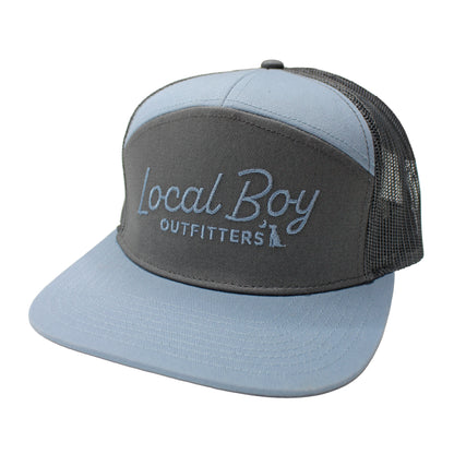 Modern Script 7 Panel Hat - Light Gray/Gray