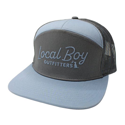 Modern Script 7 Panel Hat - Light Gray/Gray