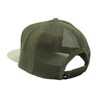 Localflage Mark Script 7 Panel Hat - Light Sage/Sage