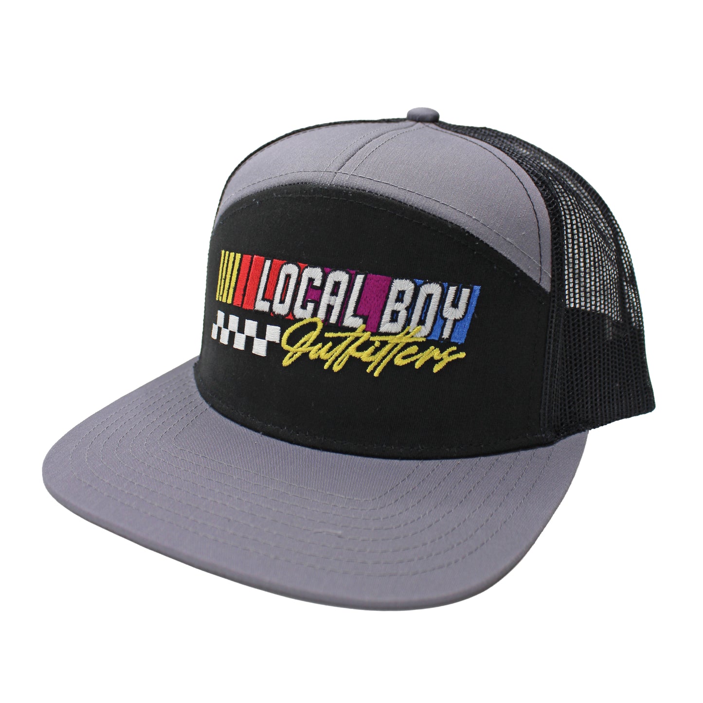 Hot Wheels 7 Panel Hat - Charcoal/Ash