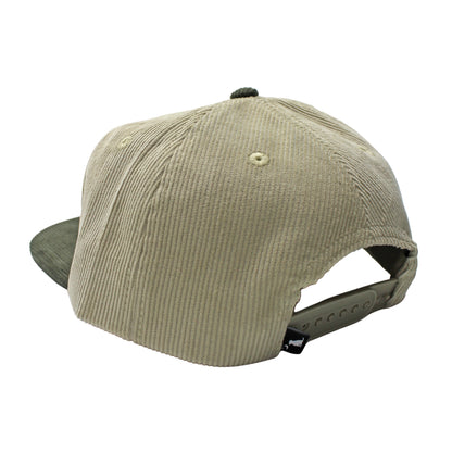 Lucky Flight Corduroy Hat - Light Khaki/Evergreen