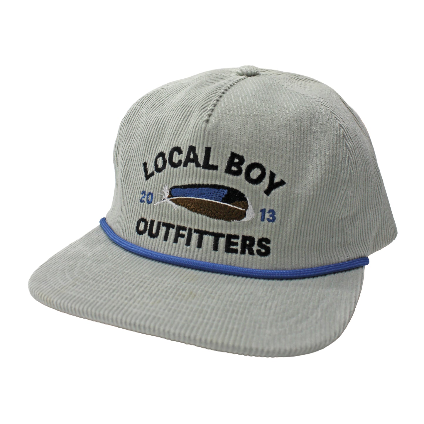 Feather Arch Corduroy Hat - Mist