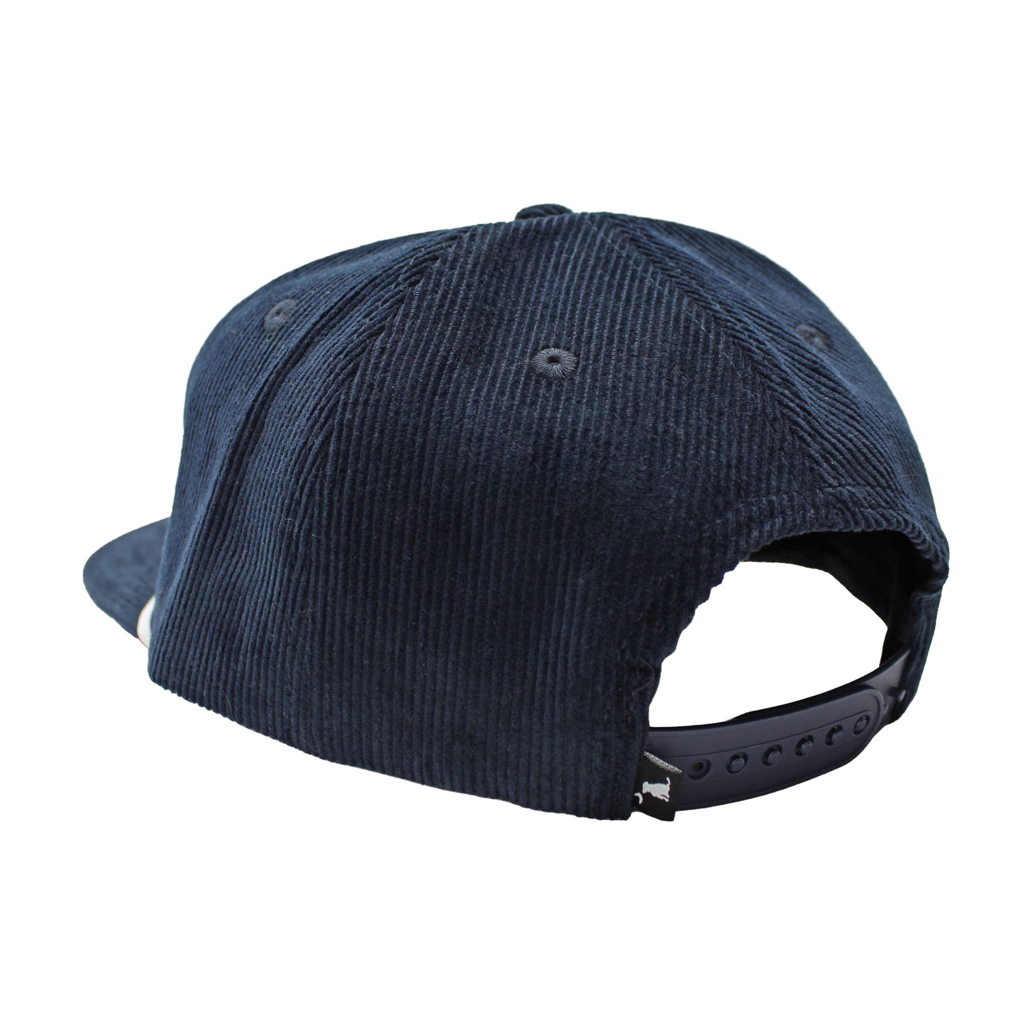Lucky Text Corduroy Hat - Navy