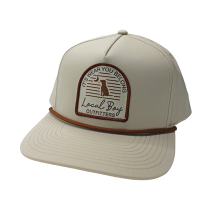 Horizon Arch High Crown Rope Hat - Light Khaki
