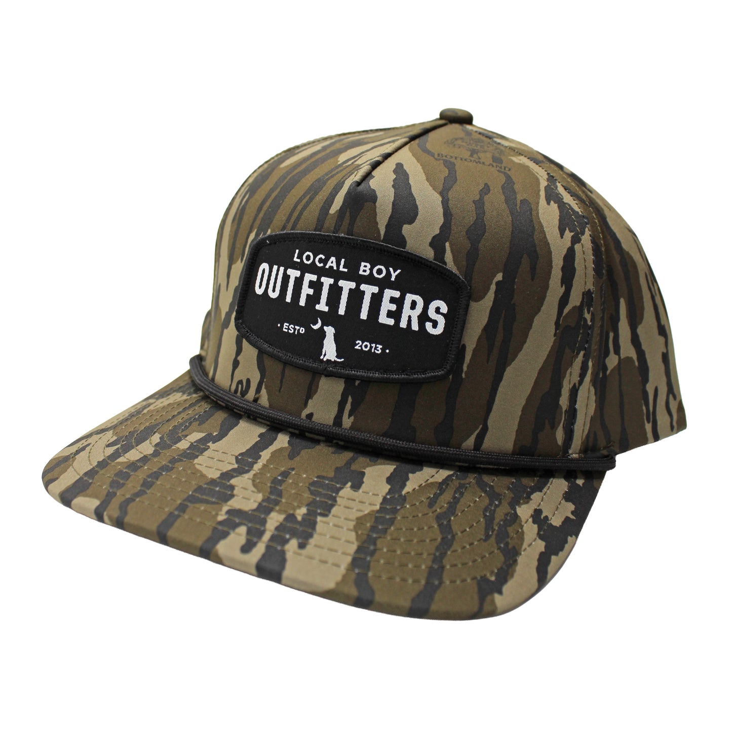 Youth Woven Patch High Crown Rope Hat - Mossy Oak Bottomland