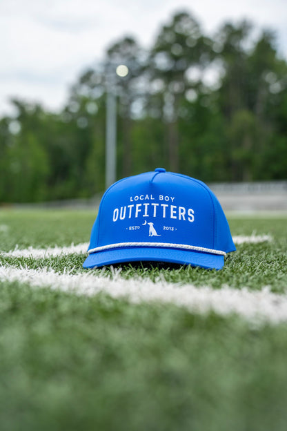 Collegiate High Crown Rope Hat - Blue
