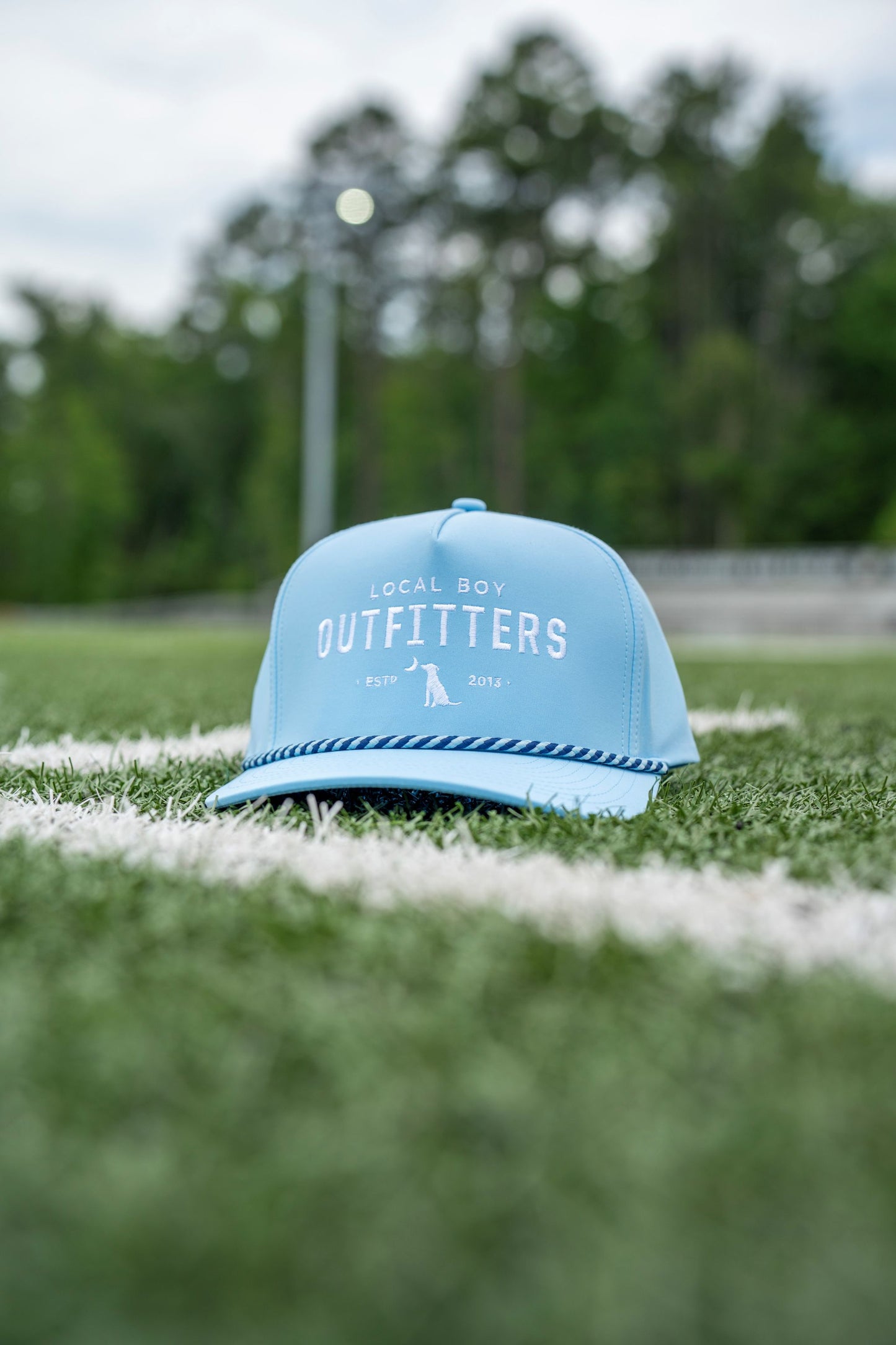Collegiate High Crown Rope Hat - Carolina Blue