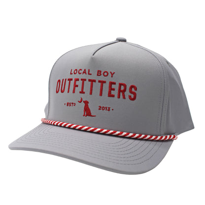 Collegiate High Crown Rope Hat - Gray