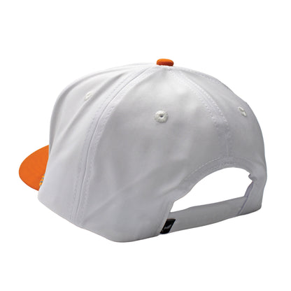 Collegiate High Crown Rope Hat - White/Big Orange