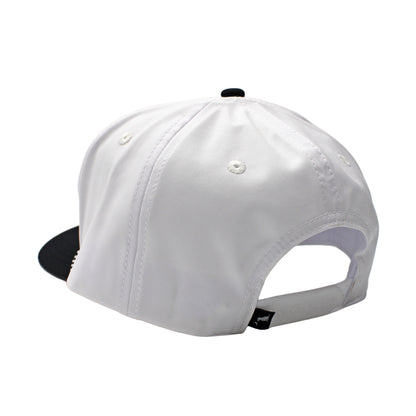 Collegiate High Crown Rope Hat - White/Black