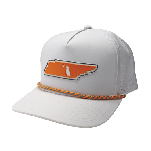 Collegiate Patch Perforated Rope Hat - Big Orange/Gray