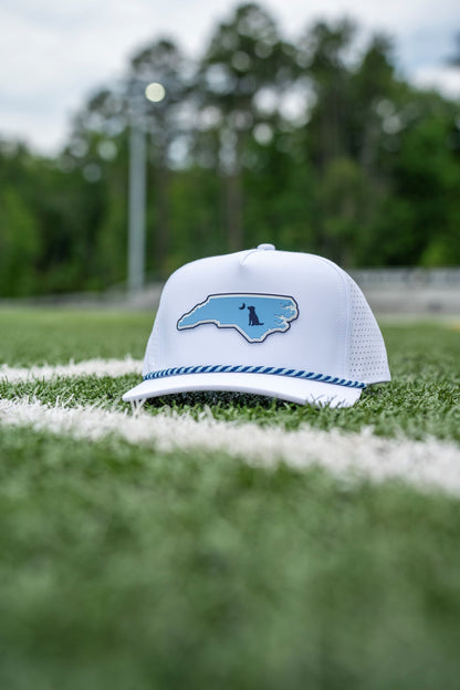 Collegiate Patch Perforated Rope Hat - Carolina Blue/Navy