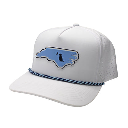 Collegiate Patch Perforated Rope Hat - Carolina Blue/Navy