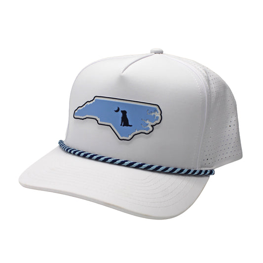 Collegiate Patch Perforated Rope Hat - Carolina Blue/Navy