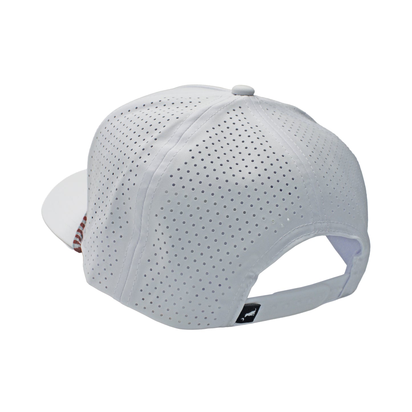 Collegiate Patch Perforated Rope Hat - Crimson/Gray