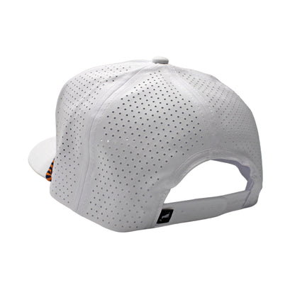 Collegiate Patch Perforated Rope Hat - Orange/Navy