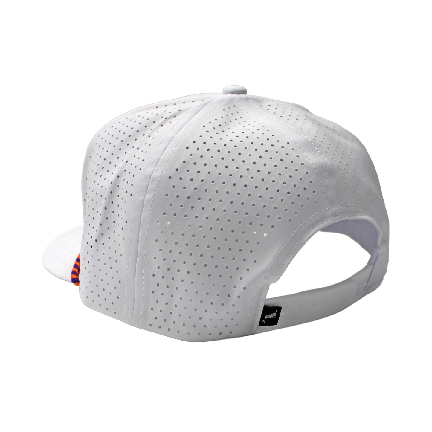 Collegiate Patch Perforated Rope Hat - Orange/Purple