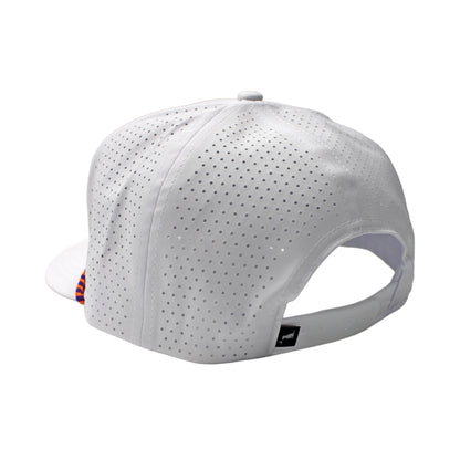 Collegiate Patch Perforated Rope Hat - Orange/Purple