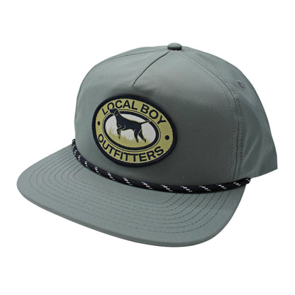 Youth Pointer Patch Low Profile Rope Hat - Warm Gray