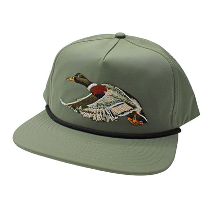 Flying Fowl Low Profile Rope Hat - Sage
