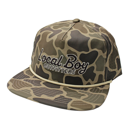 Mark Script Low Profile Perforated Rope Hat - Brush Camo