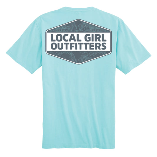 LG Blue Tropics Diamond Crest SS Tee