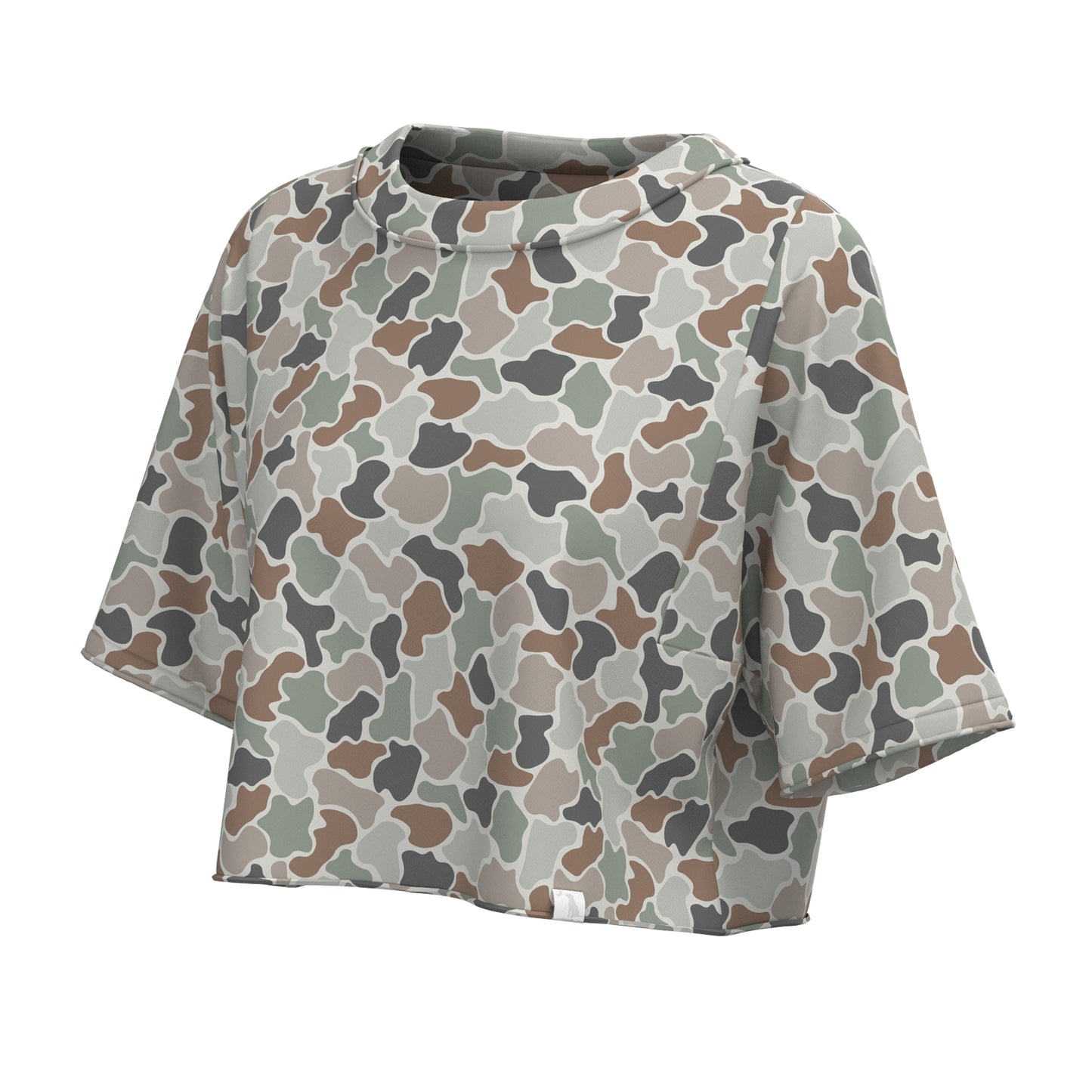 Local Girl Youth Boxy Crop T-Shirt - Forest Camo Flora