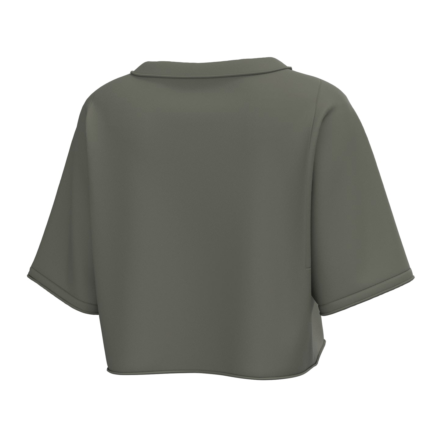 Local Girl Boxy Crop T-Shirt - Olive