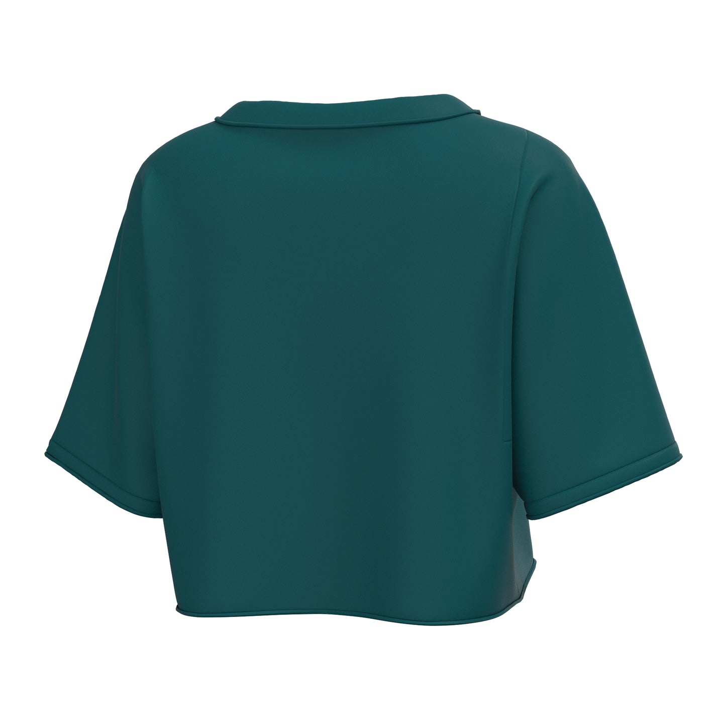Local Girl Boxy Crop T-Shirt - Teal