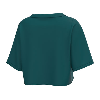 Local Girl Boxy Crop T-Shirt - Teal