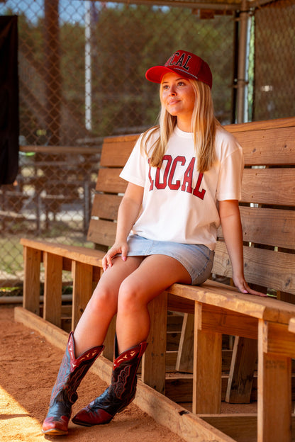 Local Girl Classic Collegiate Local T-Shirt - Garnet/Black