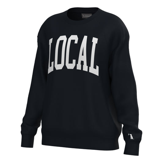 Local Girl Crescent Crew - Black