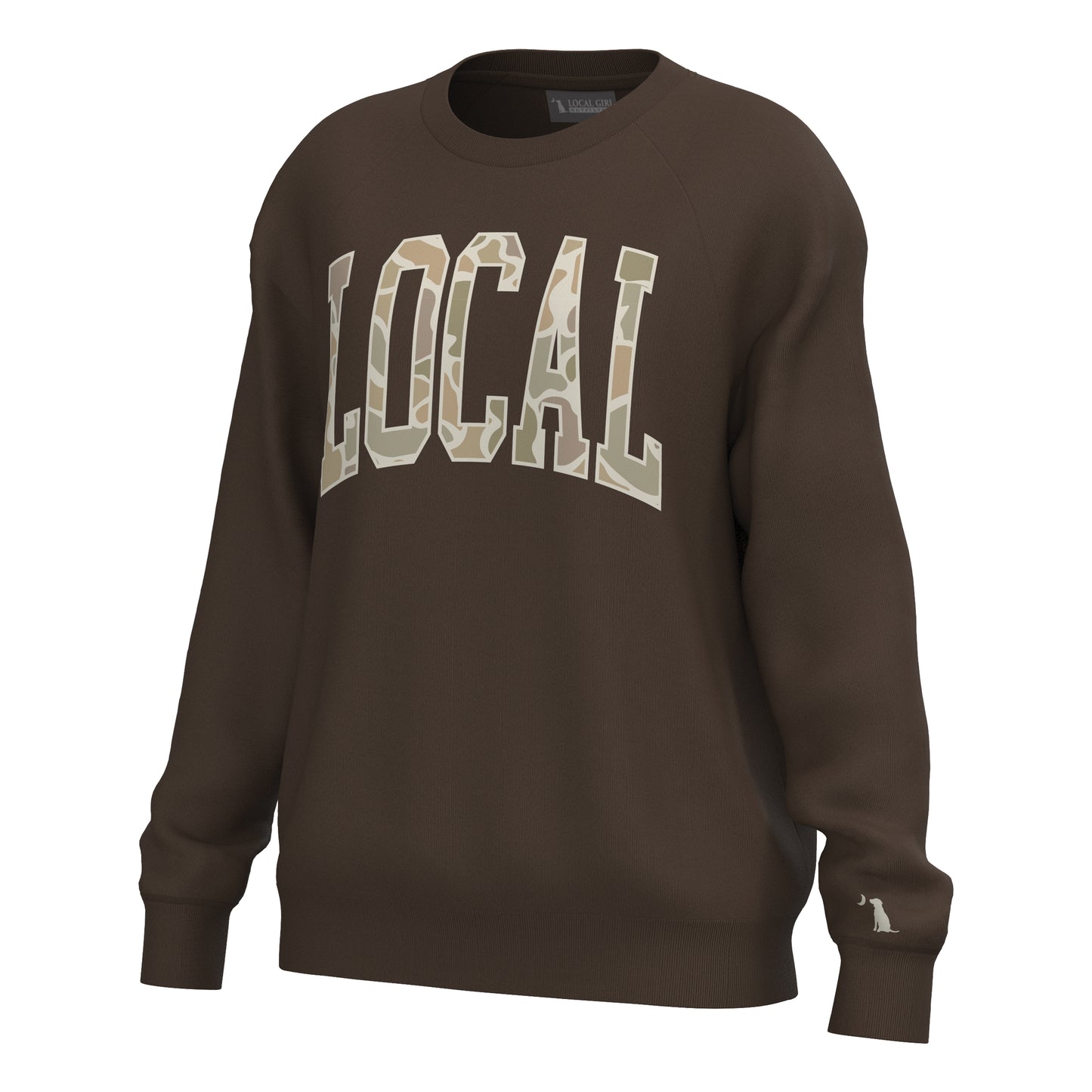 Local Girl Crescent Crew - Espresso