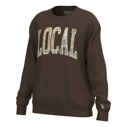 Local Girl Crescent Crew - Espresso