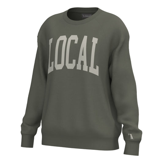 Local Girl Crescent Crew - Olive