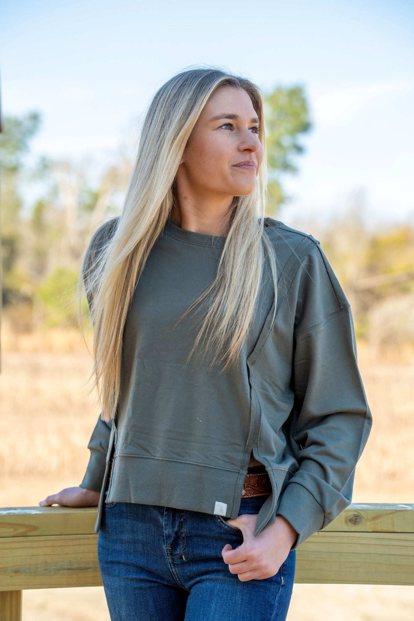 Local Girl Daily Crew - Olive