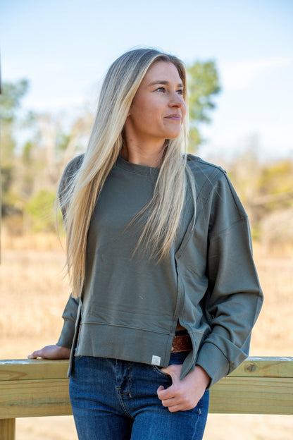 Local Girl Daily Crew - Olive