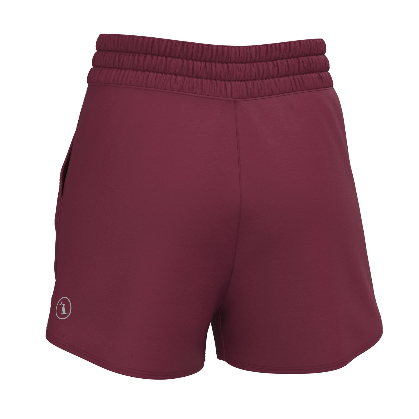 Local Girl High-Waisted Volley Shorts - Berry