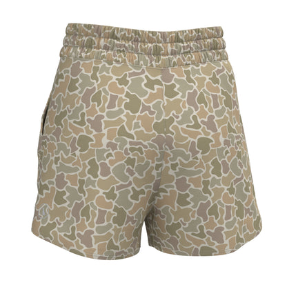 Local Girl High-Waisted Volley Shorts - Forest Camo Desert