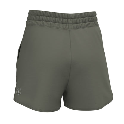Local Girl High-Waisted Volley Shorts - Olive