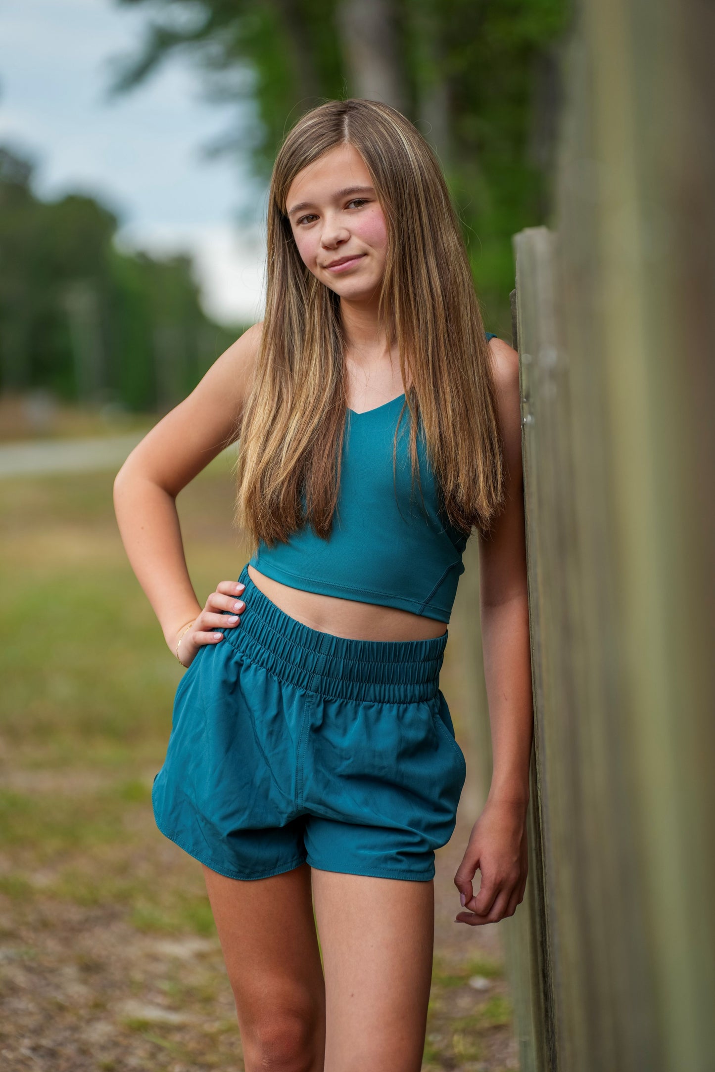 Local Girl High-Waisted Volley Shorts - Teal