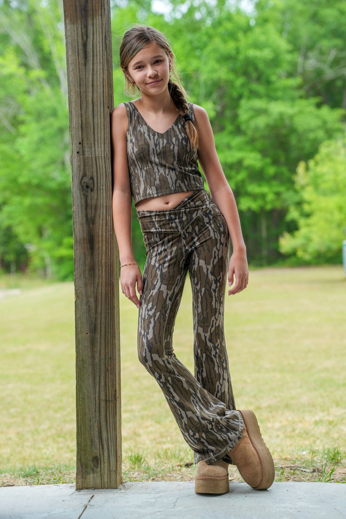 Local Girl Flare Leggings - Mossy Oak Original Bottomland