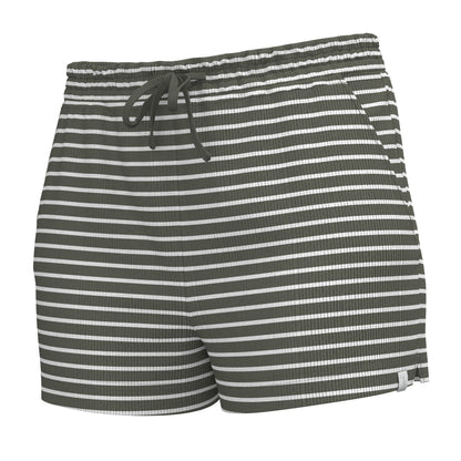 Local Girl Revive Shorts - Olive Stripe