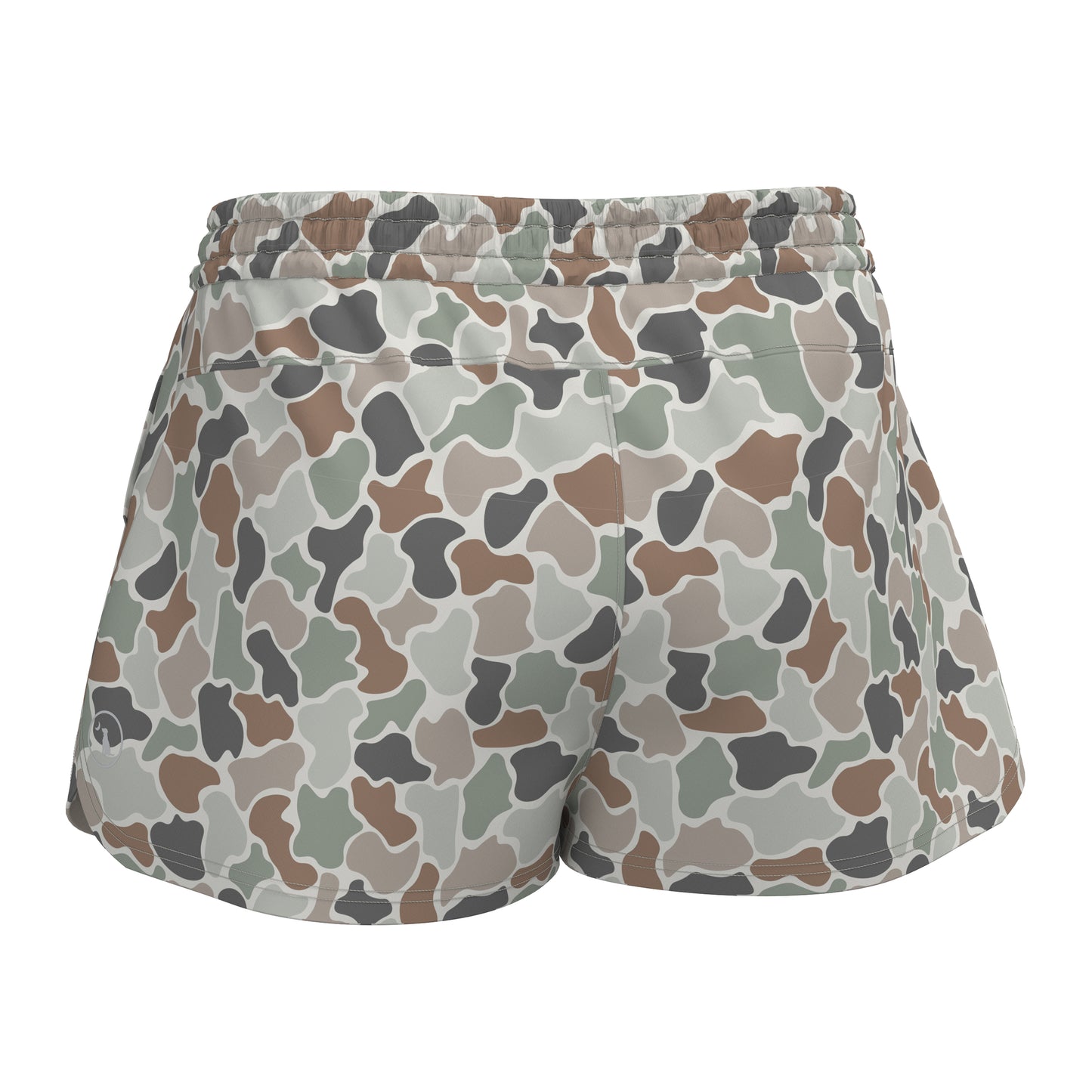 Local Girl Velvet Fleece Shorts - Forest Camo Flora