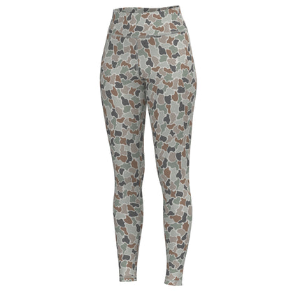 Youth Local Girl Leggings - Forest Camo Flora