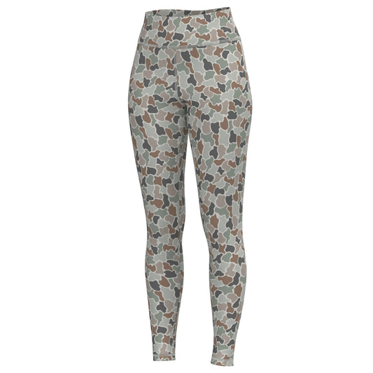 Youth Local Girl Leggings - Forest Camo Flora