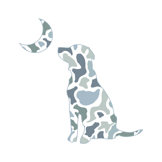 LG Dog & Moon Decal - Localflage Coast