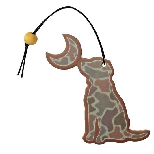 Local Girl Dog & Moon Air Freshener - Forest Camo Desert