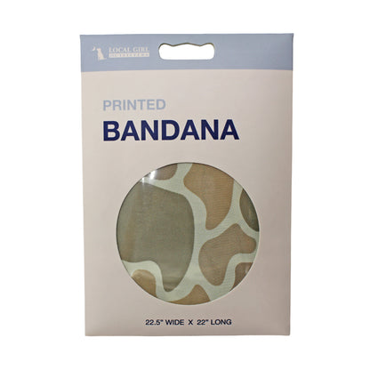 Local Girl Bandana - Forest Camo Desert