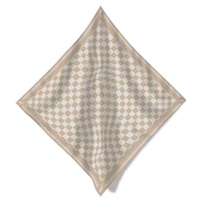 Local Girl Bandana - Khaki Checker